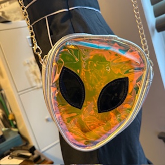 boutique Handbags - Alien holographic purse